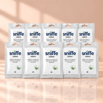 Sniffe luktdynor 10-pack – parfymfri luktborttagare för skor och garderob