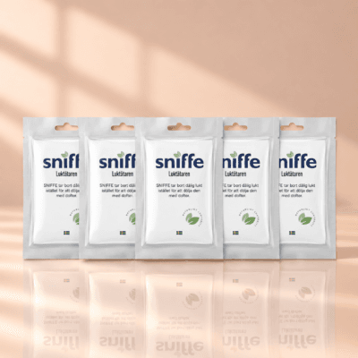 Sniffe luktdynor 5-pack – parfymfri luktborttagare för skor och garderob