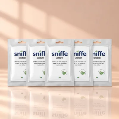 Sniffe luktdynor 5-pack – parfymfri luktborttagare för skor och garderob